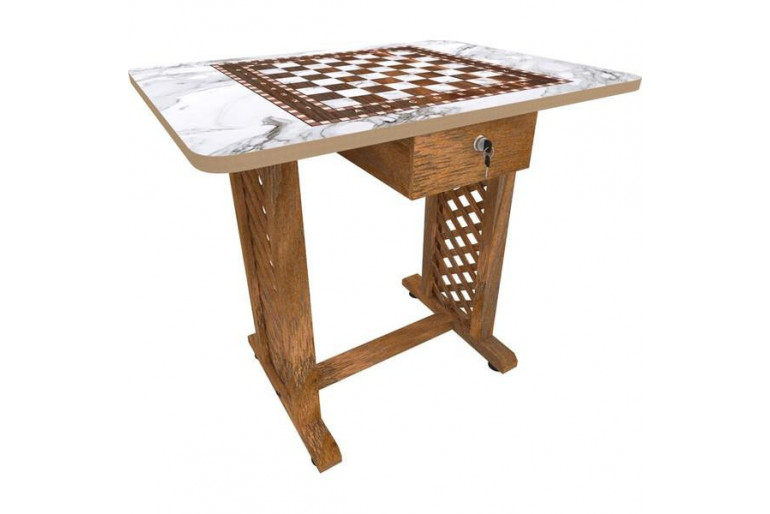 Satranç Masası 60cm x80 cm Ahşap